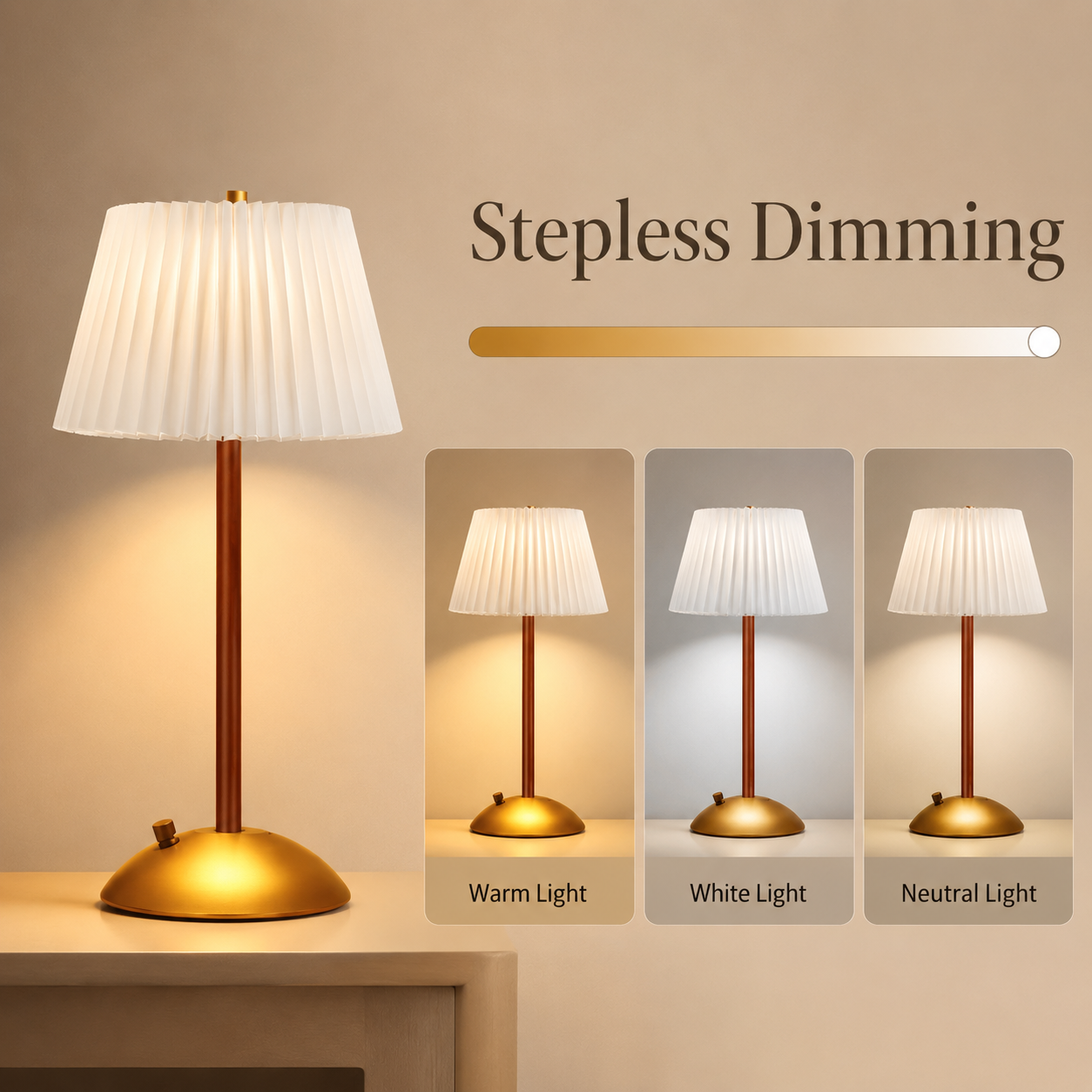 Elara Pleated Table Lamp