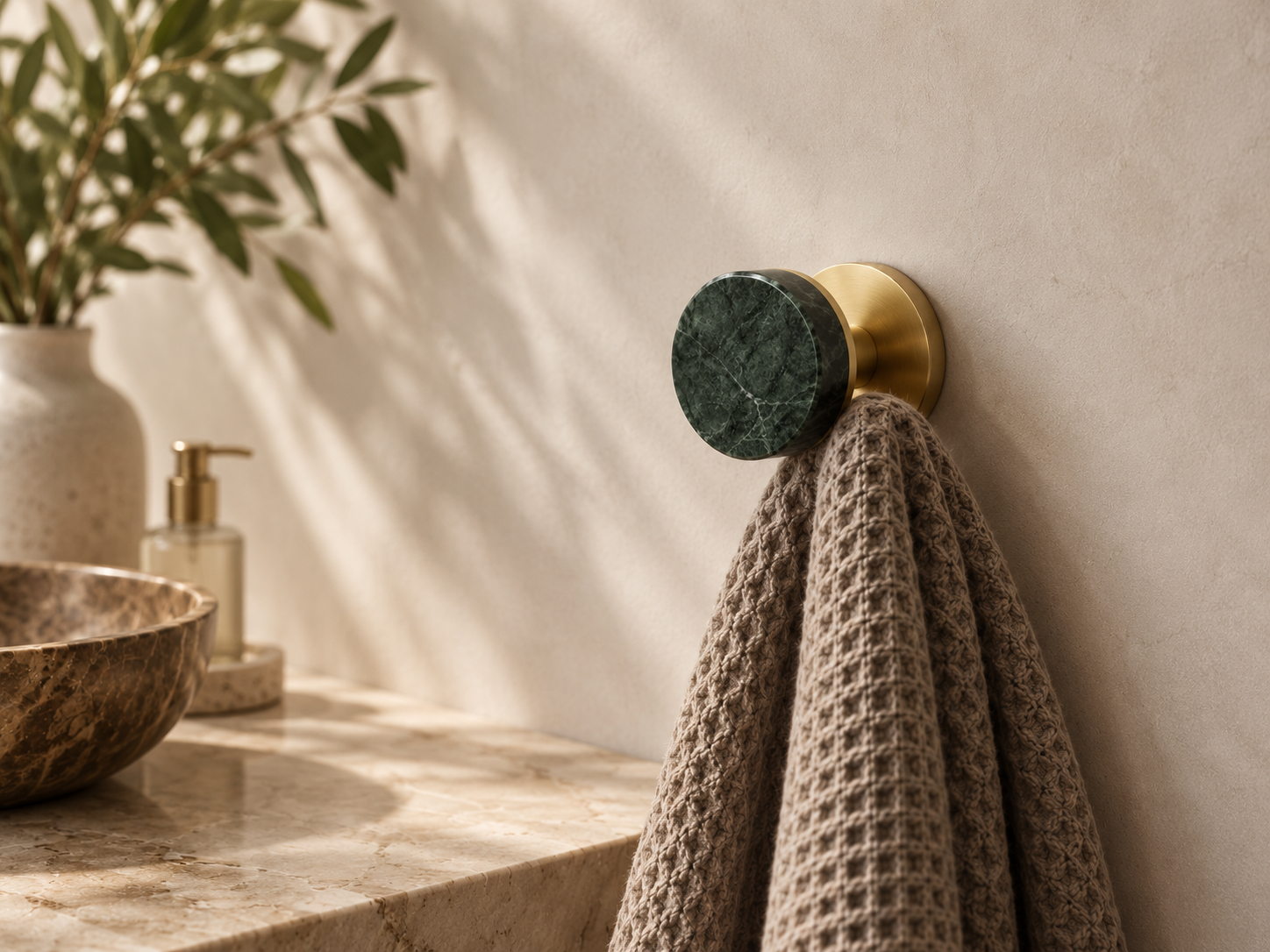 The Valenne Marble Wall Hooks