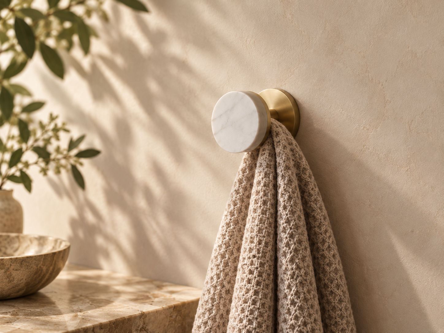 The Valenne Marble Wall Hooks